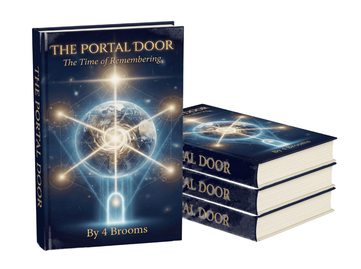 The Portal Door — The Time of Remembering, hardcover and stacked copies